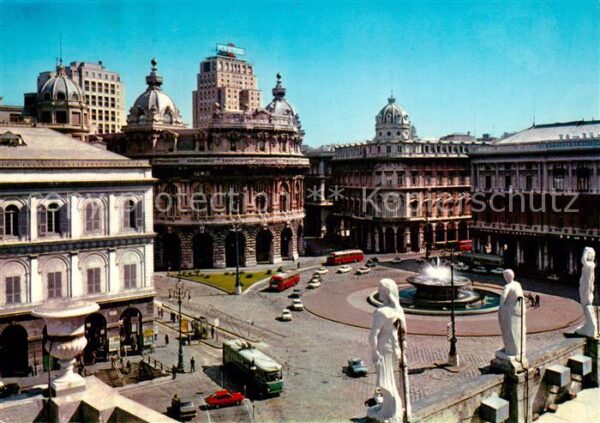 Genova Genua Liguria Piazza de Ferrari Fontana