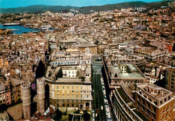 Genova Genua Liguria Panorama dal Grattacielo Blick vom Wolk