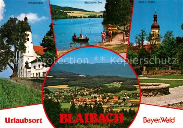 Blaibach Kirche Weissenregen Blaibacher See Land