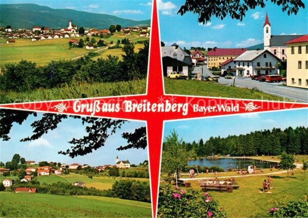 Breitenberg Niederbayern Landschaftspanorama Ortsmotiv mit Kirch