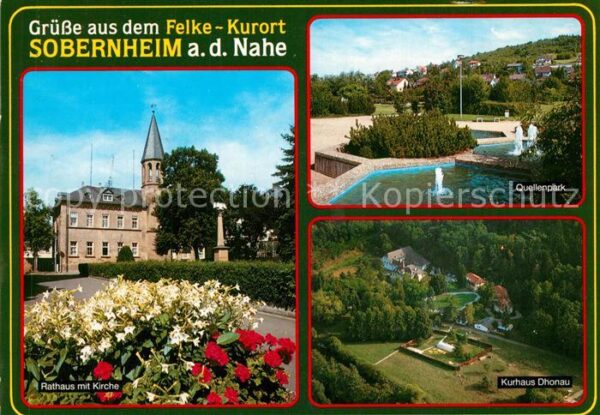 Sobernheim Felke Kurort Rathaus Kirche Quellenpark