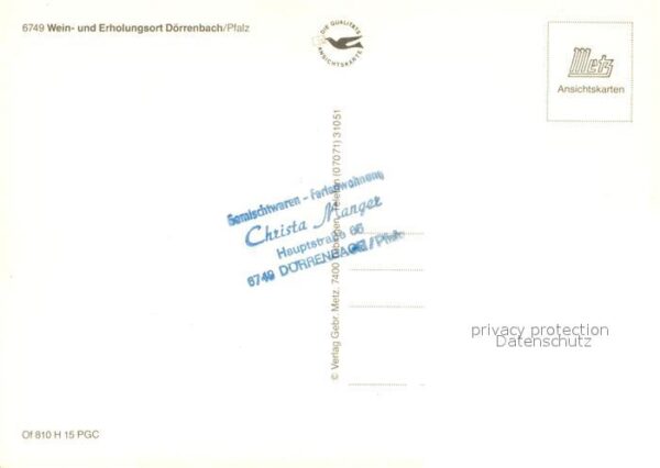 Doerrenbach Ortsansicht mit Kirche Weinort Erholung – Bild 2