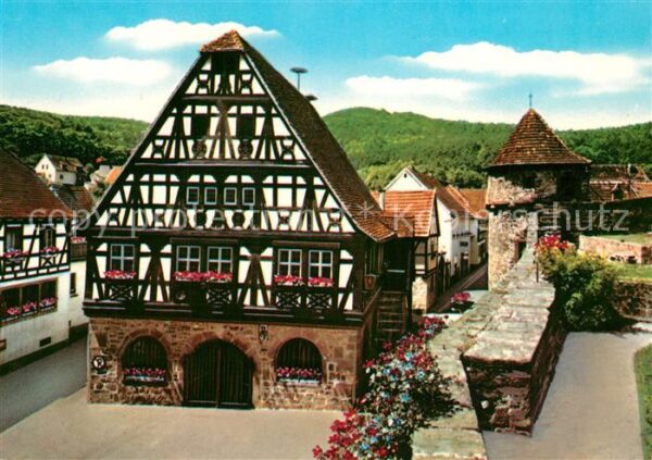 Doerrenbach Historisches Rathaus 16. Jhdt. Fachwerk