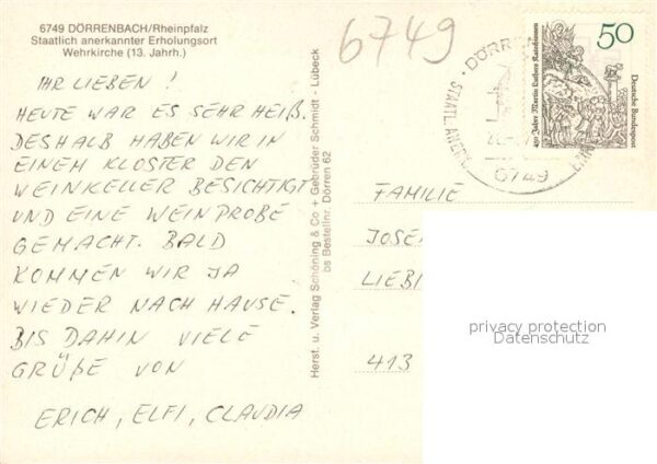 Doerrenbach Wehrkirche 13. Jhdt. – Bild 2