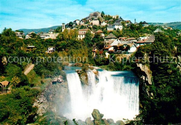 Jajce Bosnien Wasserfall
