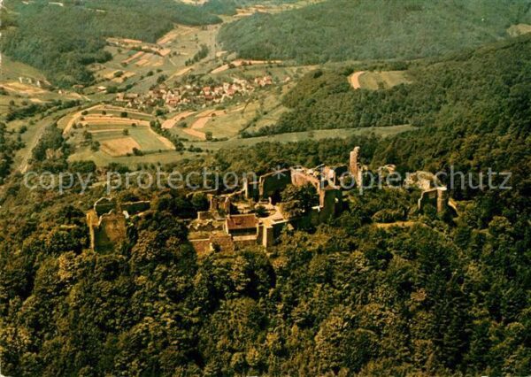Eschbach Pfalz Madenburg Blick ins Kaiserbachtal Flieg