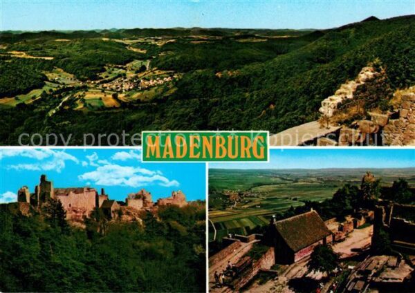 Eschbach Pfalz Landschaftspanorama Wasgau Burgruine Ma