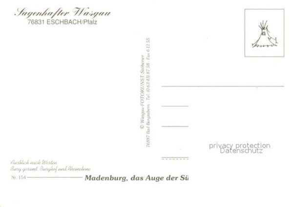 Eschbach Pfalz Landschaftspanorama Wasgau Burgruine Ma – Bild 2