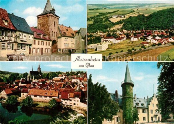 Meisenheim Glan Stadtzentrum Torbogen Turm Wehr Landsch