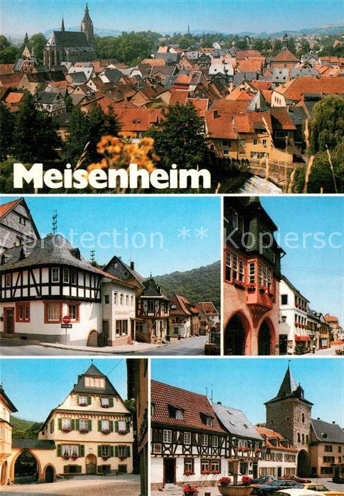 Meisenheim Glan Stadtbild mit Kirche Altstadt Fachwerkh