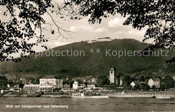 Koenigswinter Blick über den Rhein Petersberg
