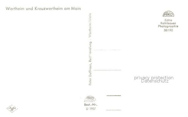Wertheim Main Panorama mit Kreuzwertheim – Bild 2