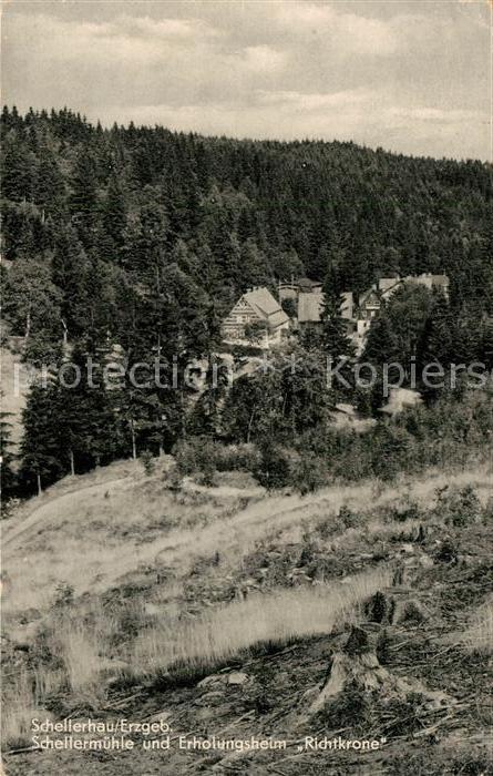 Schellerhau Schellermühle Erholungsheim Richtkrone
