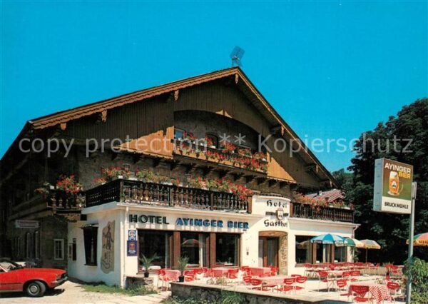 Muehltal Mangfalltal Hotel Gasthof Bruckmühle Terrasse