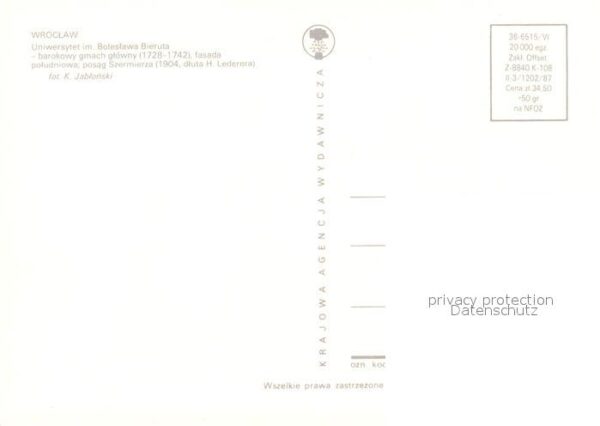 Wroclaw Uniwersytet im. Boleslawa Bieruta Unive – Bild 2