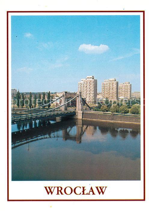 Wroclaw Most Grunwaldzki Oder Brücke Hochhäuser