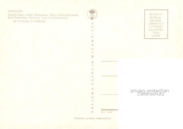 Wroclaw Gmach Opery Hotel Ulice Josefa Wieczork – Bild 2