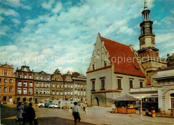 Poznan Posen Zrekonstruowany budynck d. Wagi Miejski