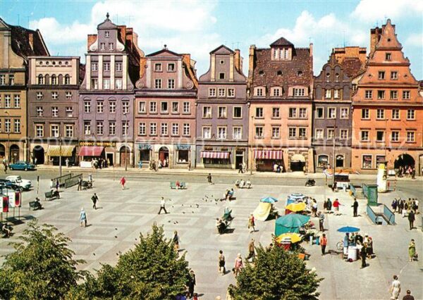 Wroclaw Plac Solny Salzmarkt Giebelhäuser