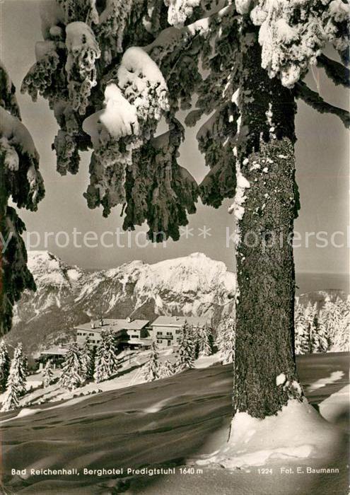 Bad Reichenhall Berghotel Predigtstuhl Winterlandschaft