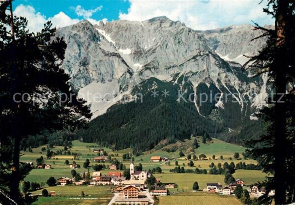 Ramsau Dachstein Steiermark Panorama Blick gegen Scheichenspitze Da