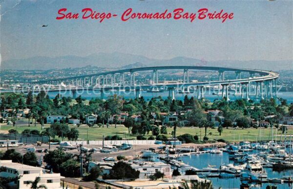 San Diego California Coronado Bay Bridge Harbour