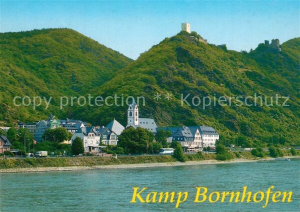 Kamp-Bornhofen Blick über den Rhein Kloster Burgen Die