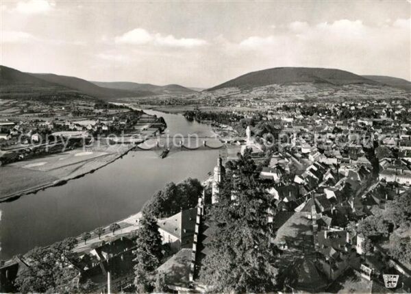 Miltenberg Main Panorama Blick vom Bergfried ins obere