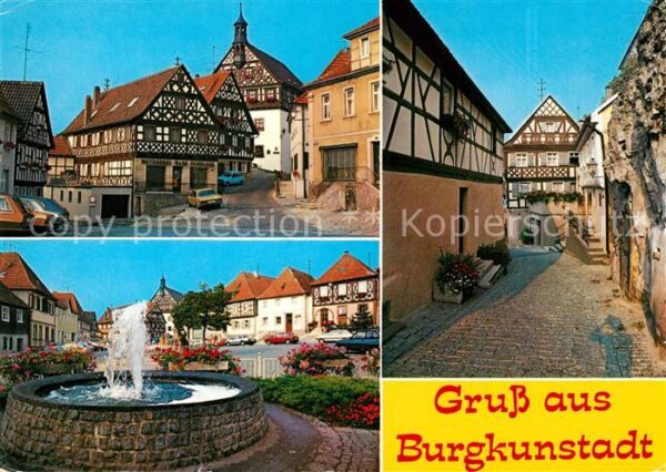 Burgkunstadt Marktplatz Fachwerkhäuser Altstadt Brun