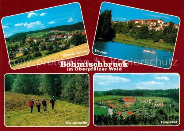 Boehmischbruck Panorama Stausee Wanderpartie Feriendor