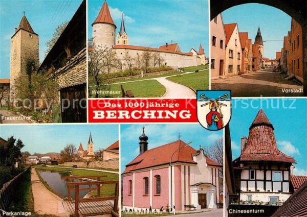 Berching Frauenturm Parkanlage Wehrmauer Vorstad