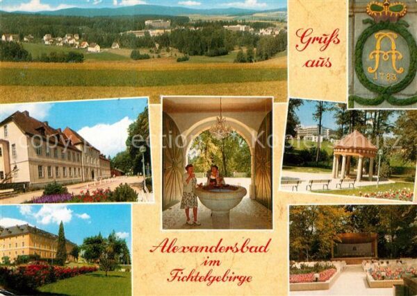 Alexandersbad Bad Panorama Altes Schloss Kuranlage Luisen