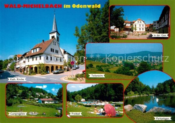 Wald-Michelbach Kirche Campingplatz Freibad Parkanlagen