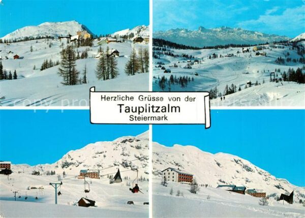 Tauplitzalm Panorama Wintersportplatz Alpen