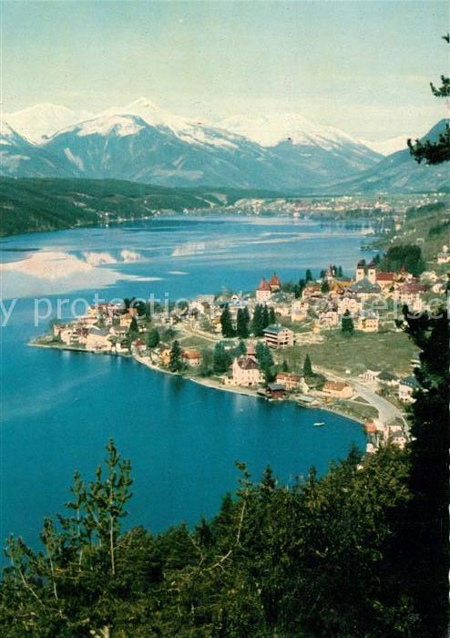 Millstatt Millstaettersee Panorama Alpen