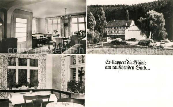 Klingenberg Main Paradeis Mühle Es klappert die Mühle