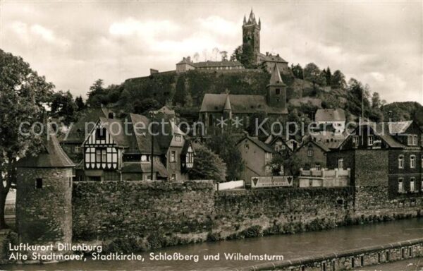 Dillenburg Alte Stadtmauer Stadtkirche Schlossberg