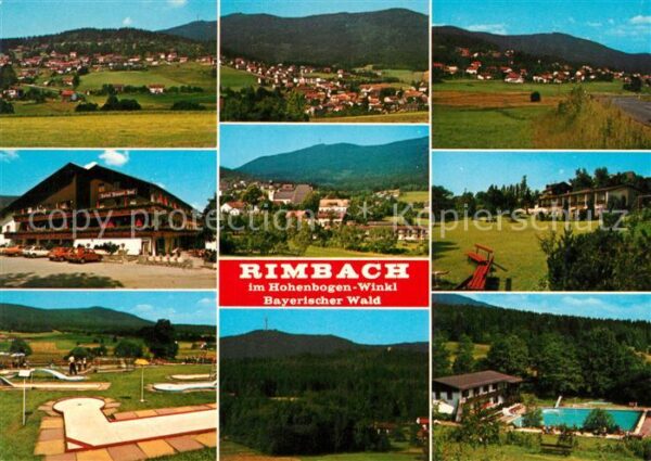 Rimbach Bayrischer Wald Panroamen Minigolfplatz Freibad Hotel B
