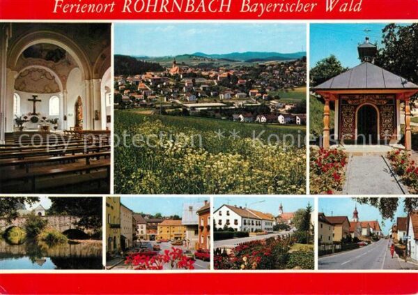 Roehrnbach Kirche Altarraum Marktplatz Ortsansicht