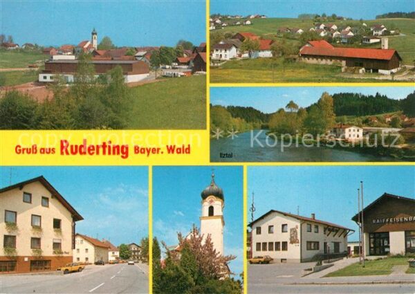Ruderting Panoramen Ortsansichten Kirche
