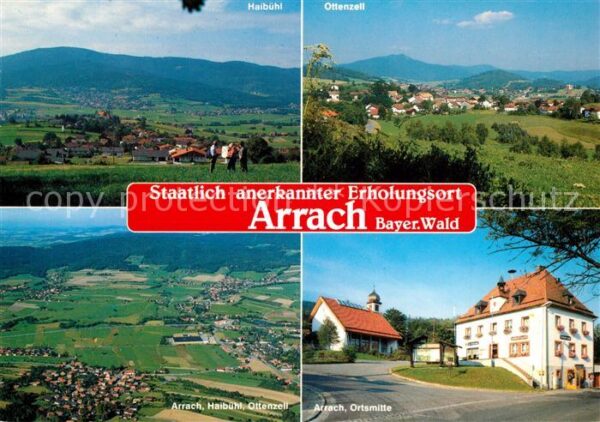 Arrach Haibühl Ottenzell Ortsmitte Panorama