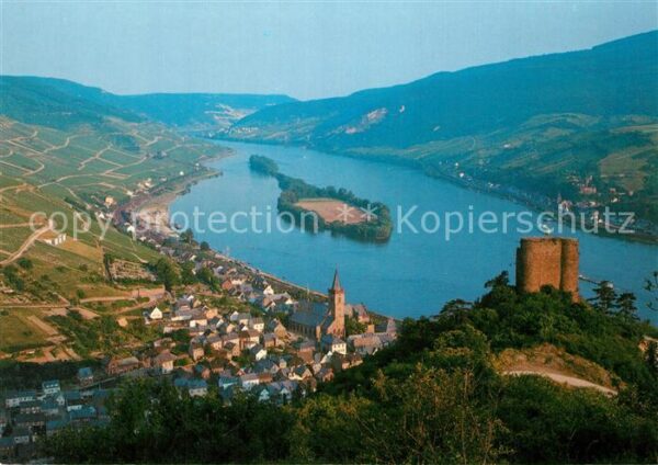 Lorch Rheingau Ruine Nöllich Fliegeraufnahme