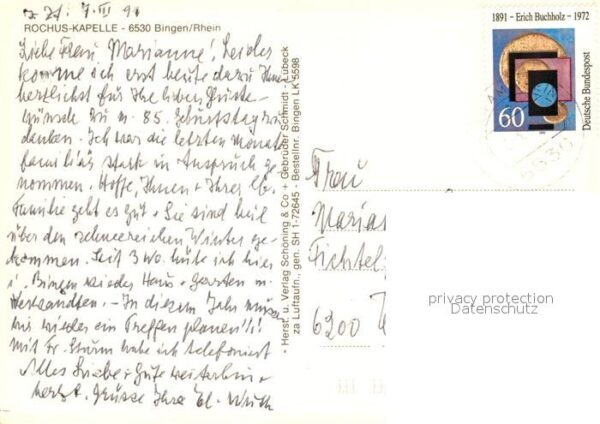 Bingen Rhein Fliegeraufnahme Rochus Kapelle – Bild 2