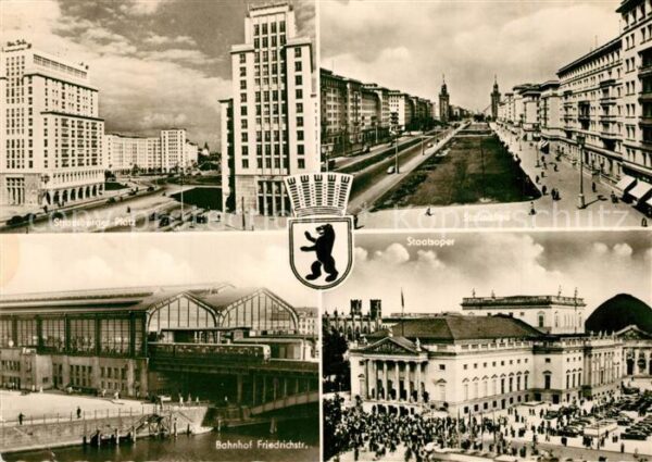 Berlin Strausberger PLatz Stalinallee Bahnhof