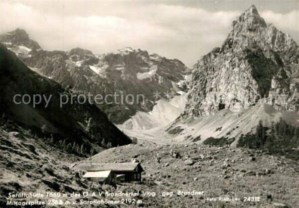 Brandnertal Vorarlberg Sarottahütte Mittagspitze
