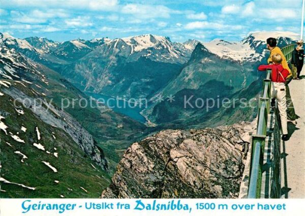 Geiranger Aussicht von Dalsnibba