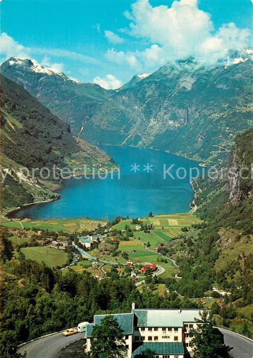 Geiranger Fliegeraufnahme