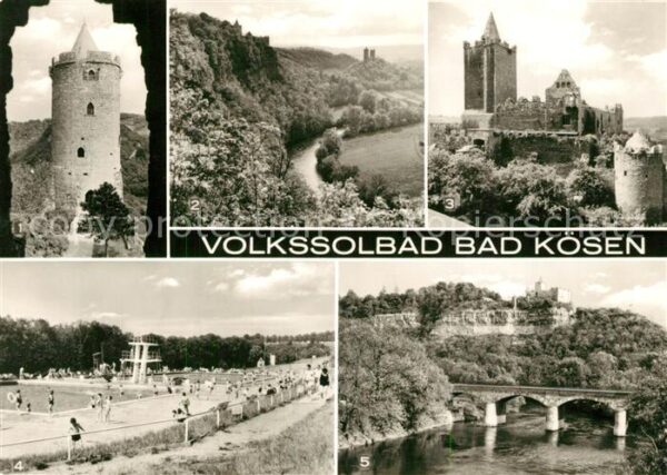 Bad Koesen Burg Saaleck Ostturm Rudelsburg Schwimm