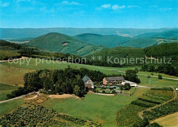 Oesterberge Fliegeraufnahme Pension Haus Bergeshöh