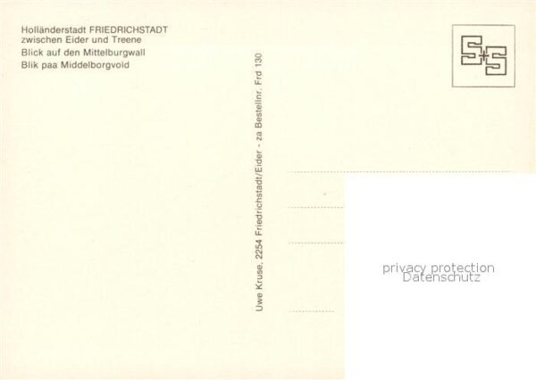 Friedrichstadt Eider Mittelburgwall – Bild 2